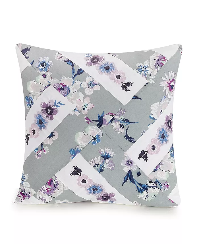 Vera Bradley Park Stripes Piecing Embroidered Decorative Pillow - Intensery