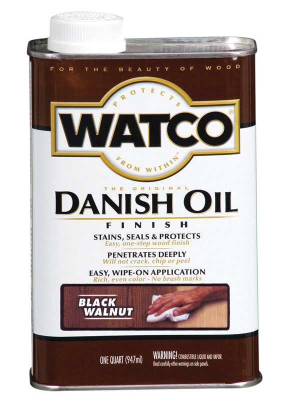 Watco Transparent Black Walnut Oil-Based Danish Oil 1 qt - Intensery