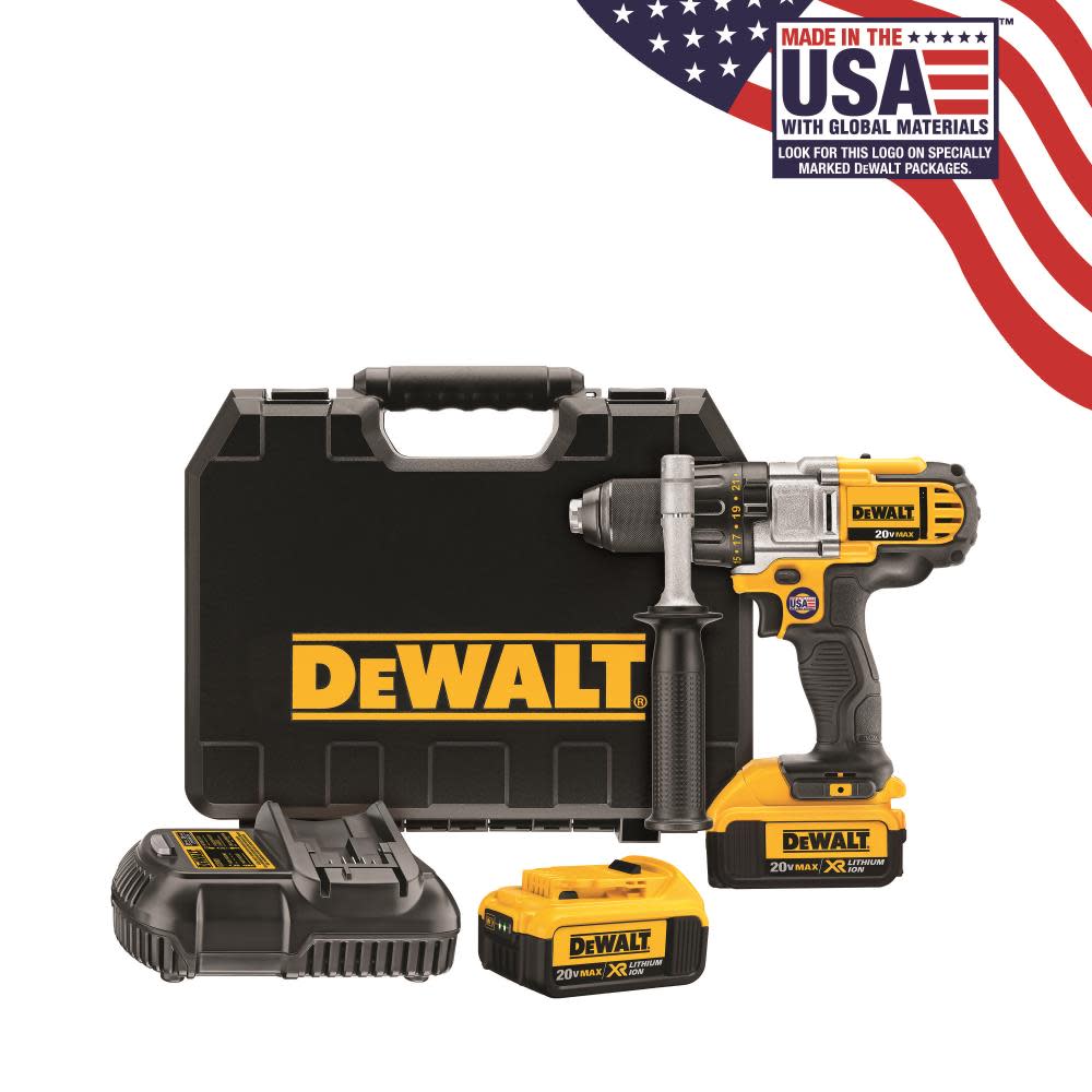 DEWALT 20 V MAX Lithium Ion Premium 3-Speed Drill/Driver Kit (4.0 Ah) DCD980M2 from DEWALT - Intensery