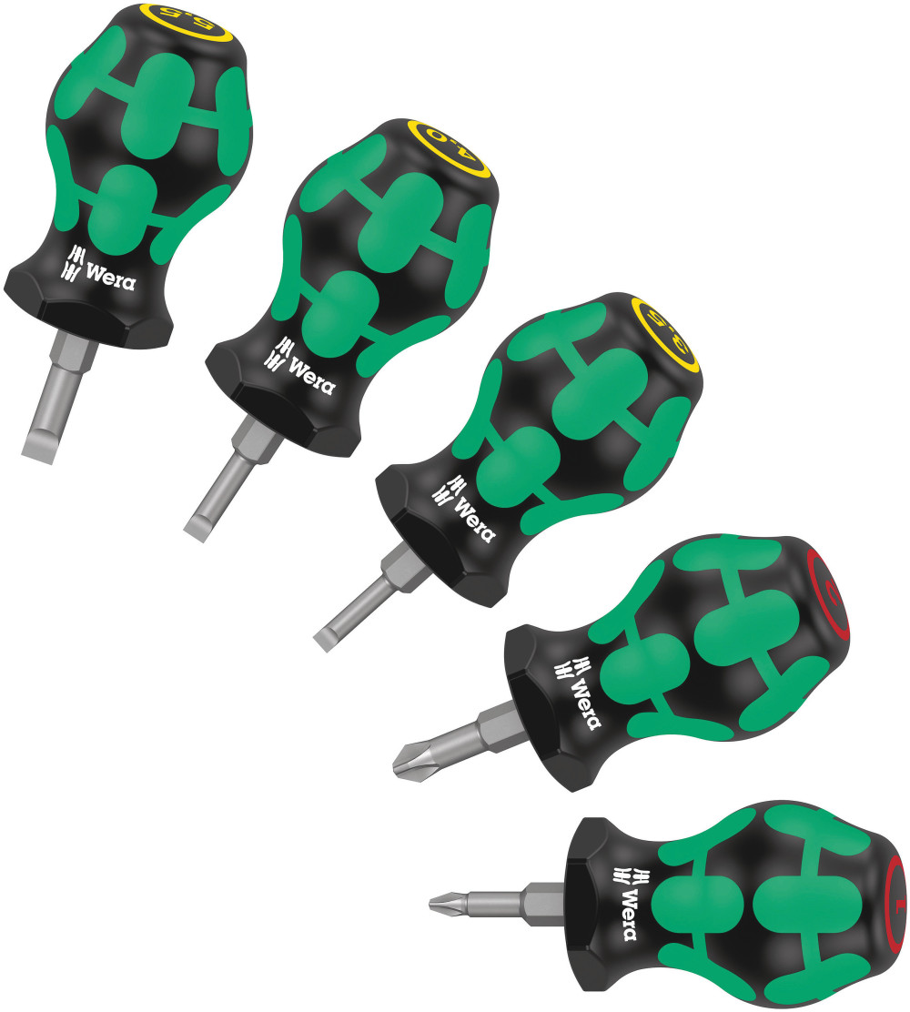 Wera Kraftform Plus Stubby Set 1 Screwdriver Set 5pc - Intensery