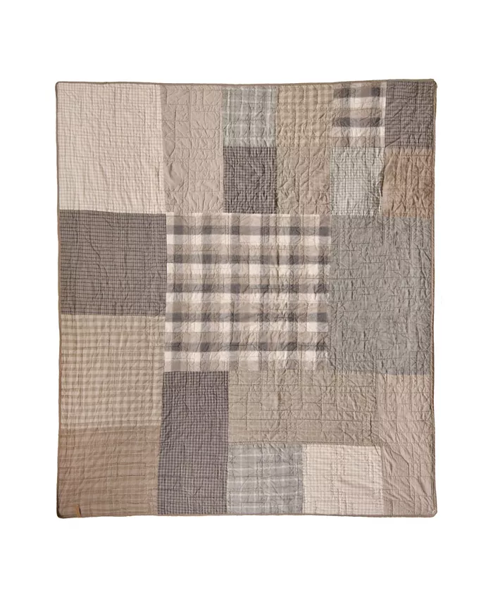 American Heritage Textiles Smoky Square Decorative Throw， 50