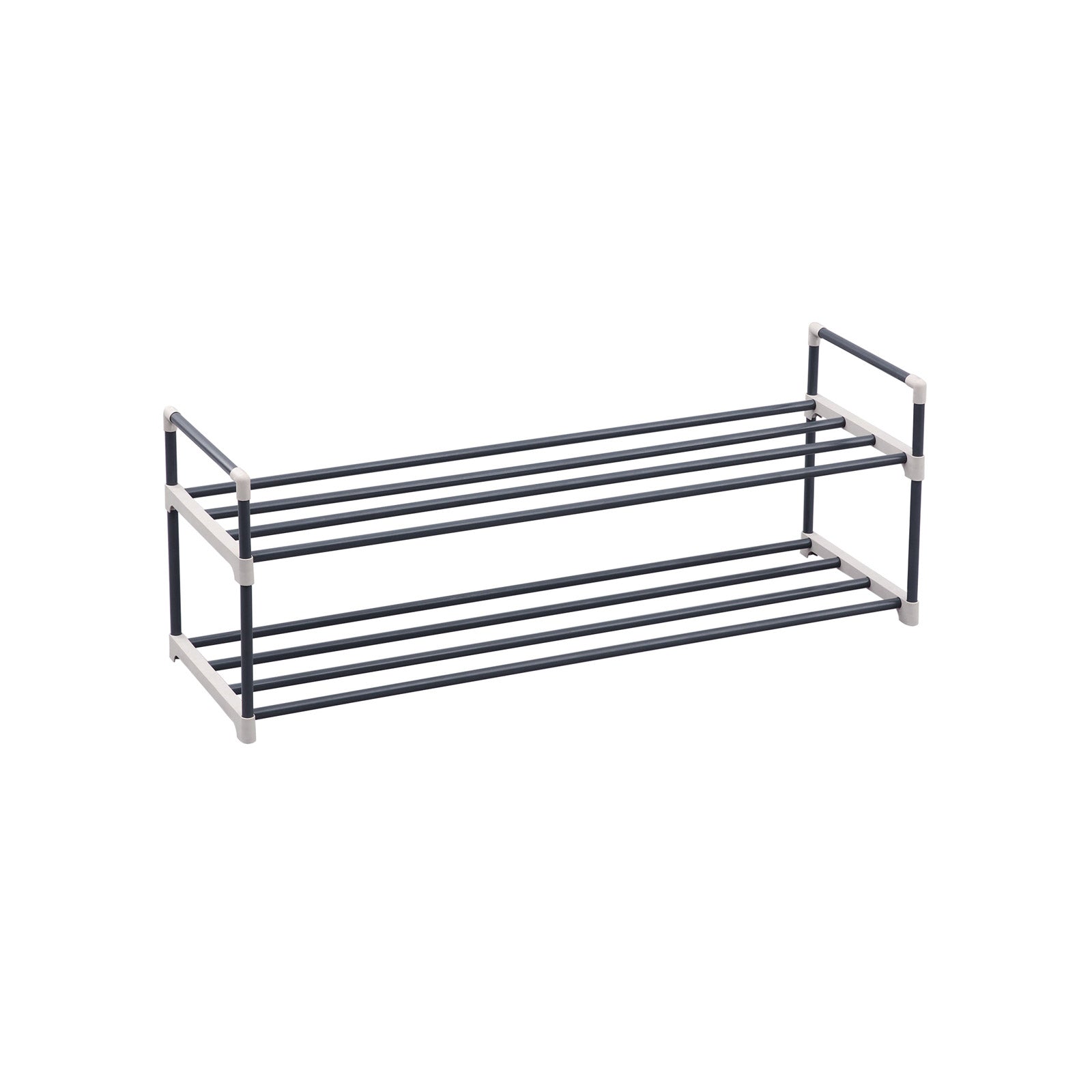 SONGMICS 2-Tier Shoe Racks for up to 10 Pairs of ShoesGray - Intensery