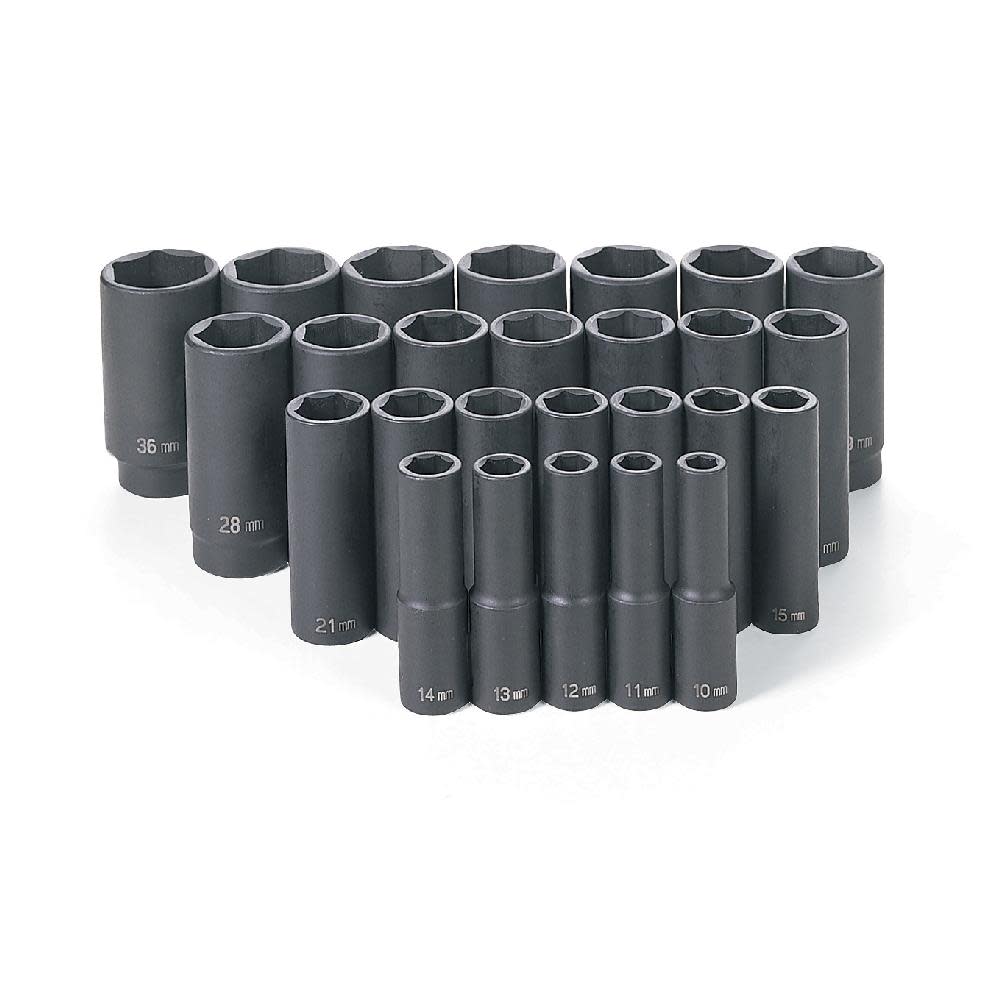 1/2 Drive 26 Pc. Deep Length Metric Master Set - Intensery