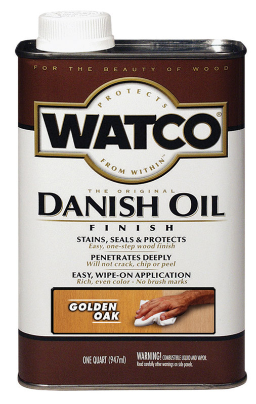Watco Transparent Golden Oak Oil-Based Danish Oil 1 qt - Intensery