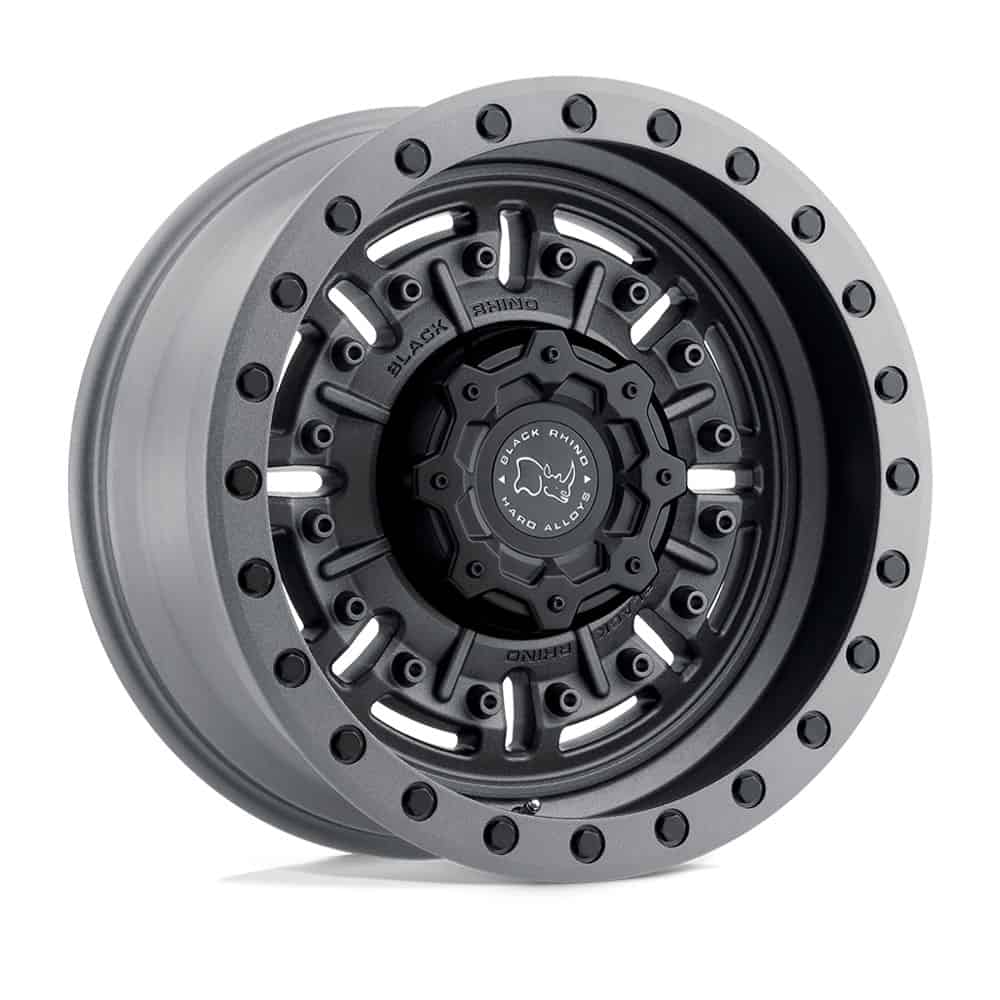 Black Rhino Wheels BRABR 20X9.5 6X5.5 TXT-M-GNMTL 12MM - Intensery