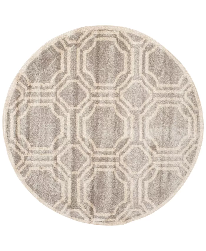 Safavieh  Amherst Indoor Outdoor AMT411 7' x 7' Round Area Rug - Intensery