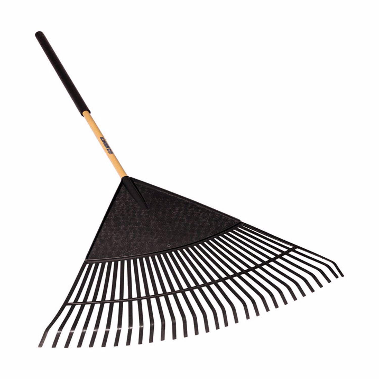 Seymour S400 Jobsite 71 in. 30 Tine Poly Leaf Rake Wood Handle - Intensery