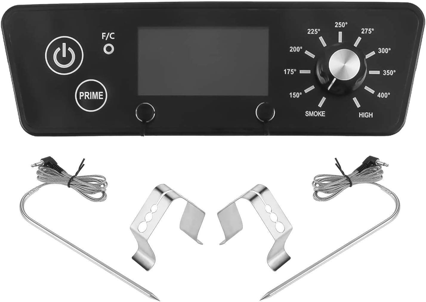 Digital Thermostat Controller Kit fits for Pit Boss 3/4/5/7 Series Vertical Pellet Smokers with Temperature Probes and Clips - Intensery