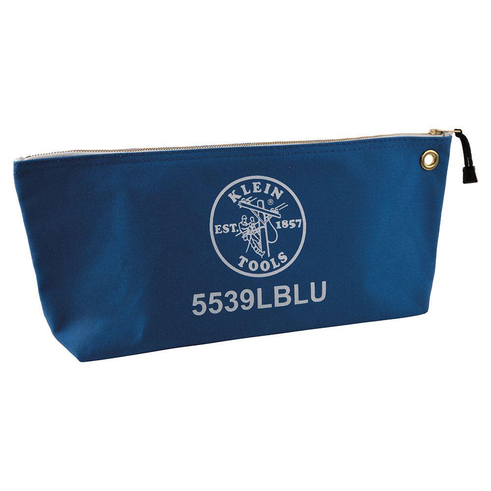 Klein Tools Canvas Tool Bag with Zipper Blue 5539LBLU from Klein Tools - Intensery