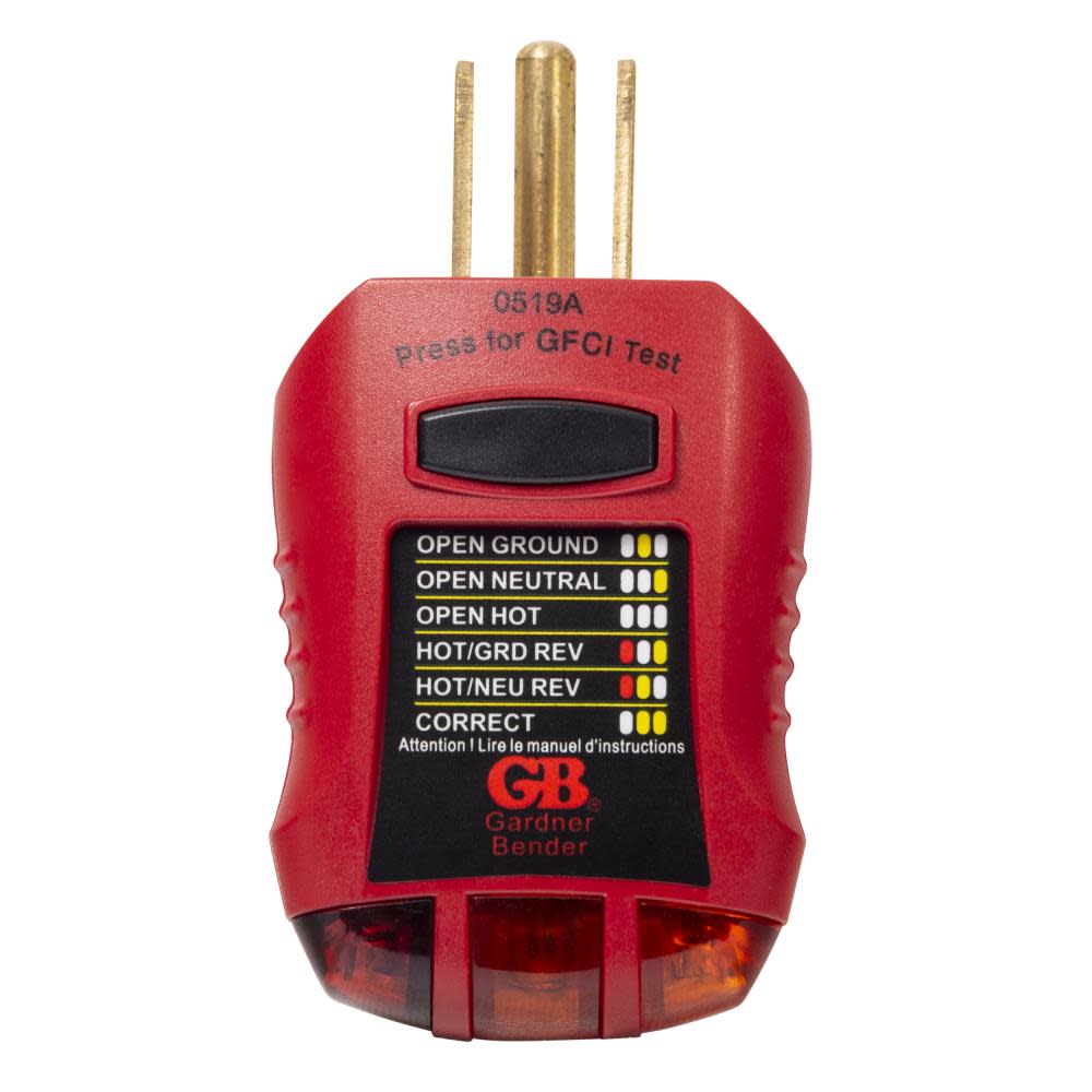 Ground Fault Receptacle Tester and Circuit Analyzer - Intensery