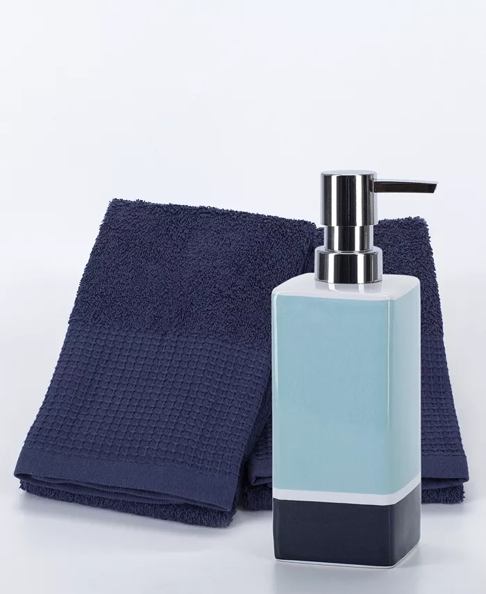 Indecor Home 3-Pc. Colorblock Bath Set - Intensery