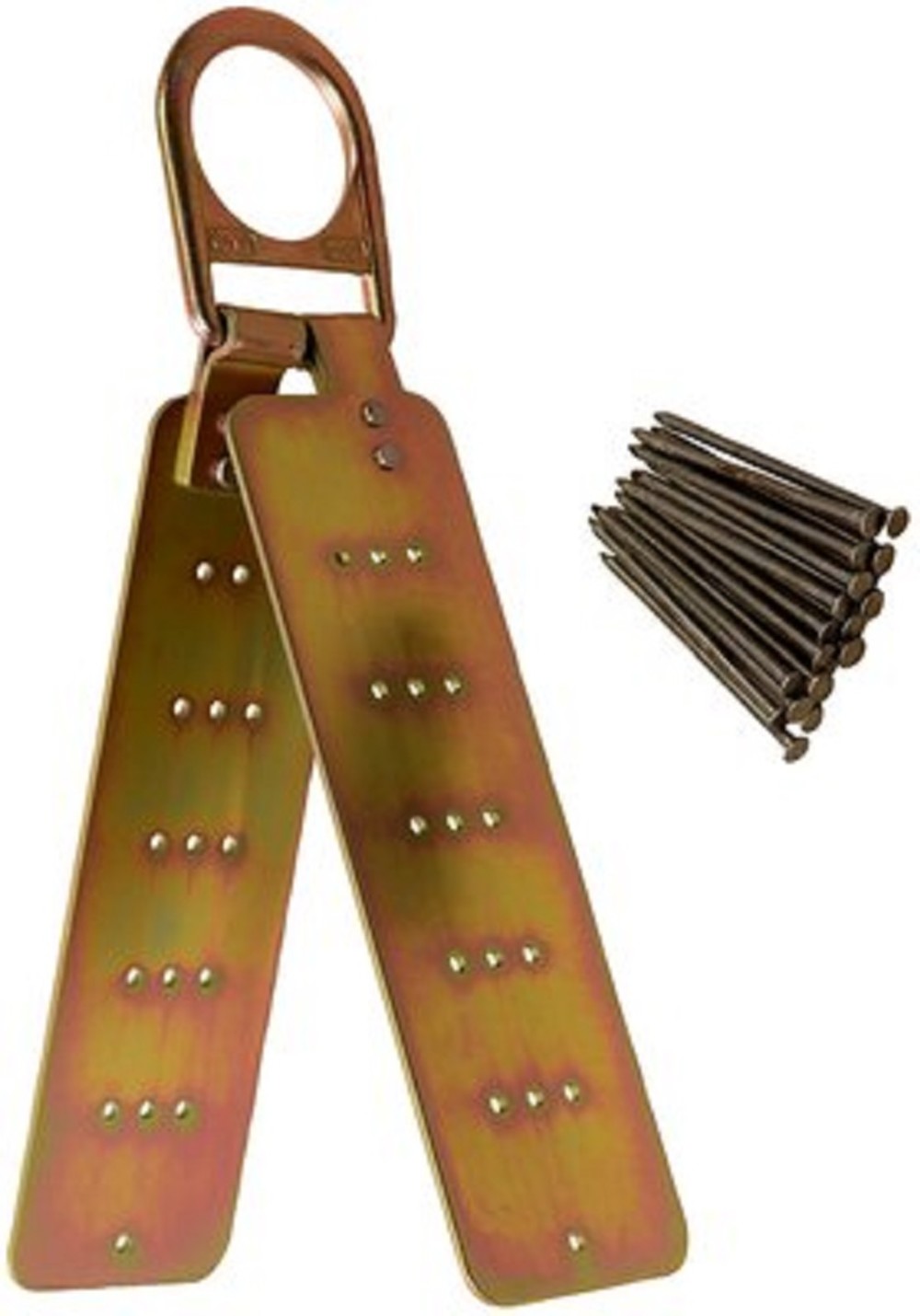 Reusable Hinged Roof Anchor for Sloped or Flat Wood and Metal Decking Roofs - Intensery