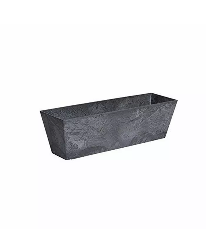 Novelty ArtStone Ella Flower Box， Black - 21.5 Inch - Intensery
