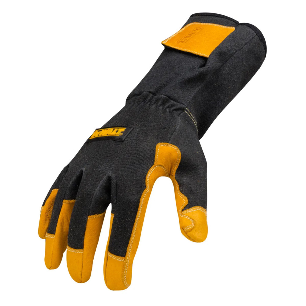 DEWALT Welding Gloves Small Black/Yellow Premium Leather TIG DXMF03051SM from DEWALT - Intensery