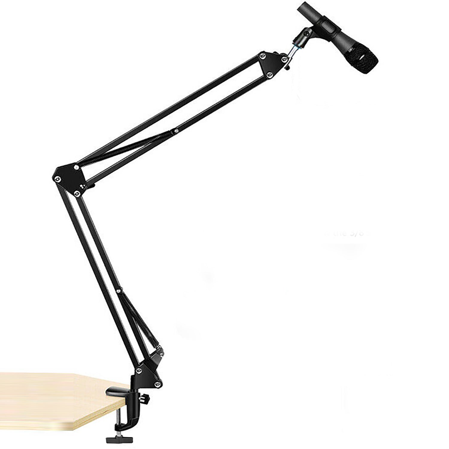 5 Core Adjustable Suspension Boom Scissor Mic Stand, with 3/8