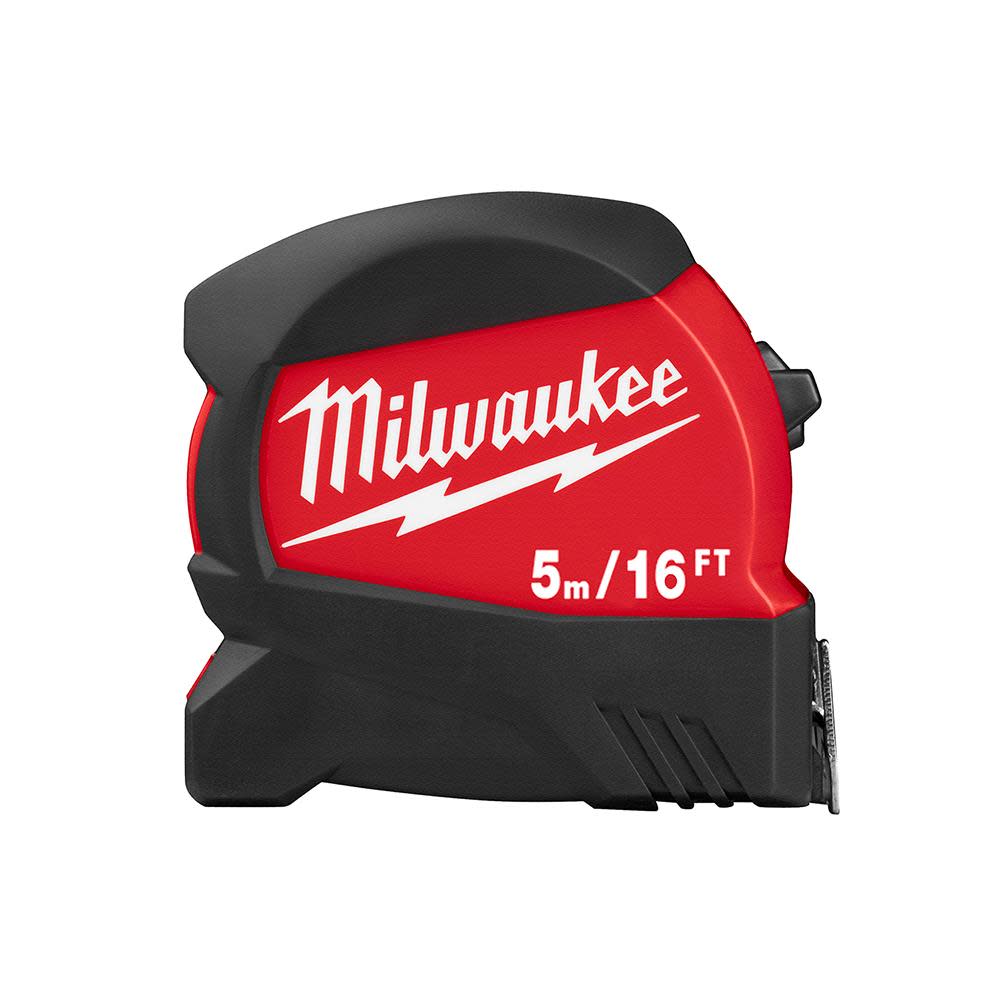 Milwaukee 5M/16Ft Compact Wide Blade Tape Measure 48-22-0417 from Milwaukee - Intensery