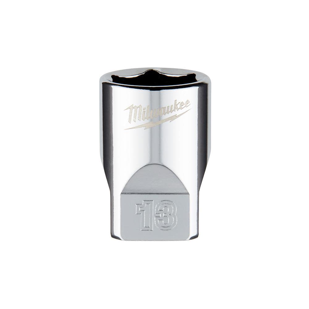 Milwaukee 1/4 in. Drive 13mm Metric 6-Point Socket 45-34-9039 from Milwaukee - Intensery