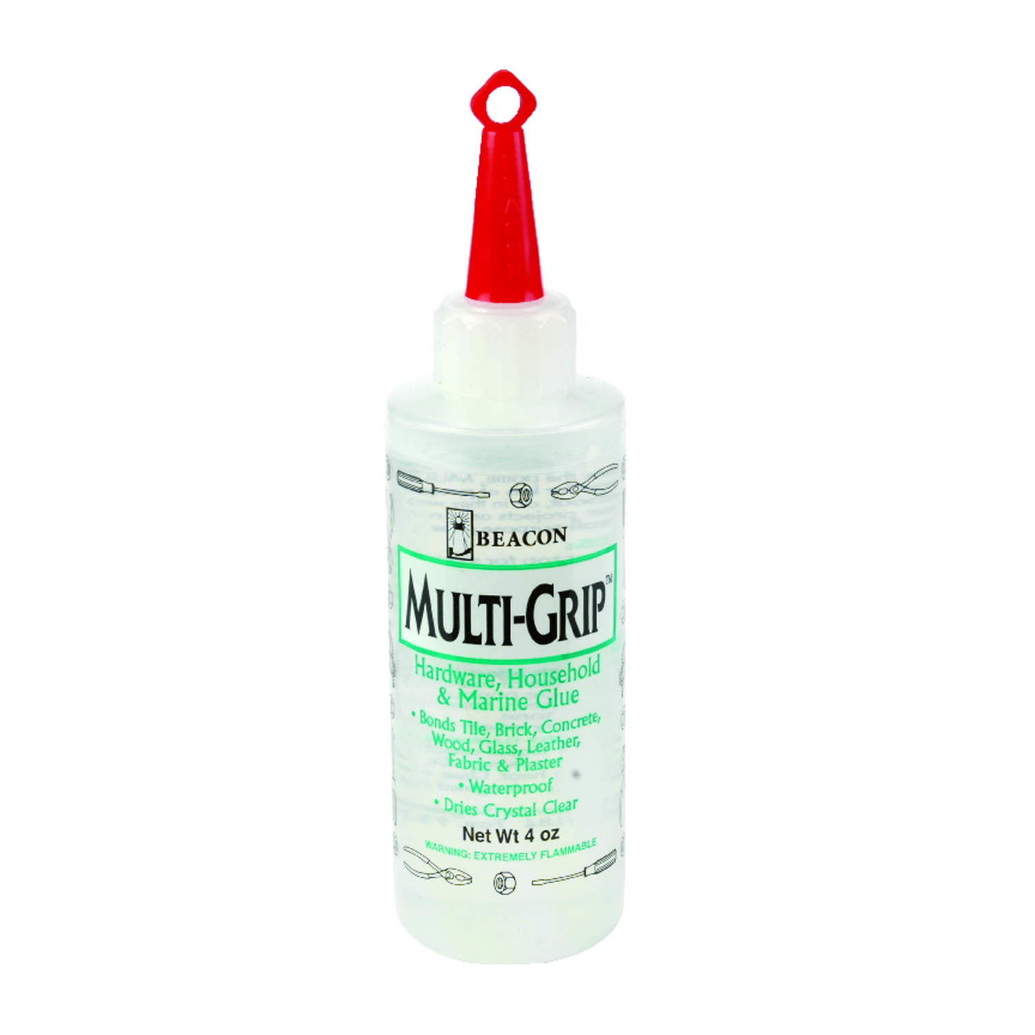 Beacon Liquid Hardware， Household \u0026 Marine Glue 4 oz - Intensery