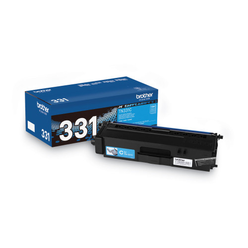 Brother TN331C Toner， 1，500 Page-Yield， Cyan - Intensery