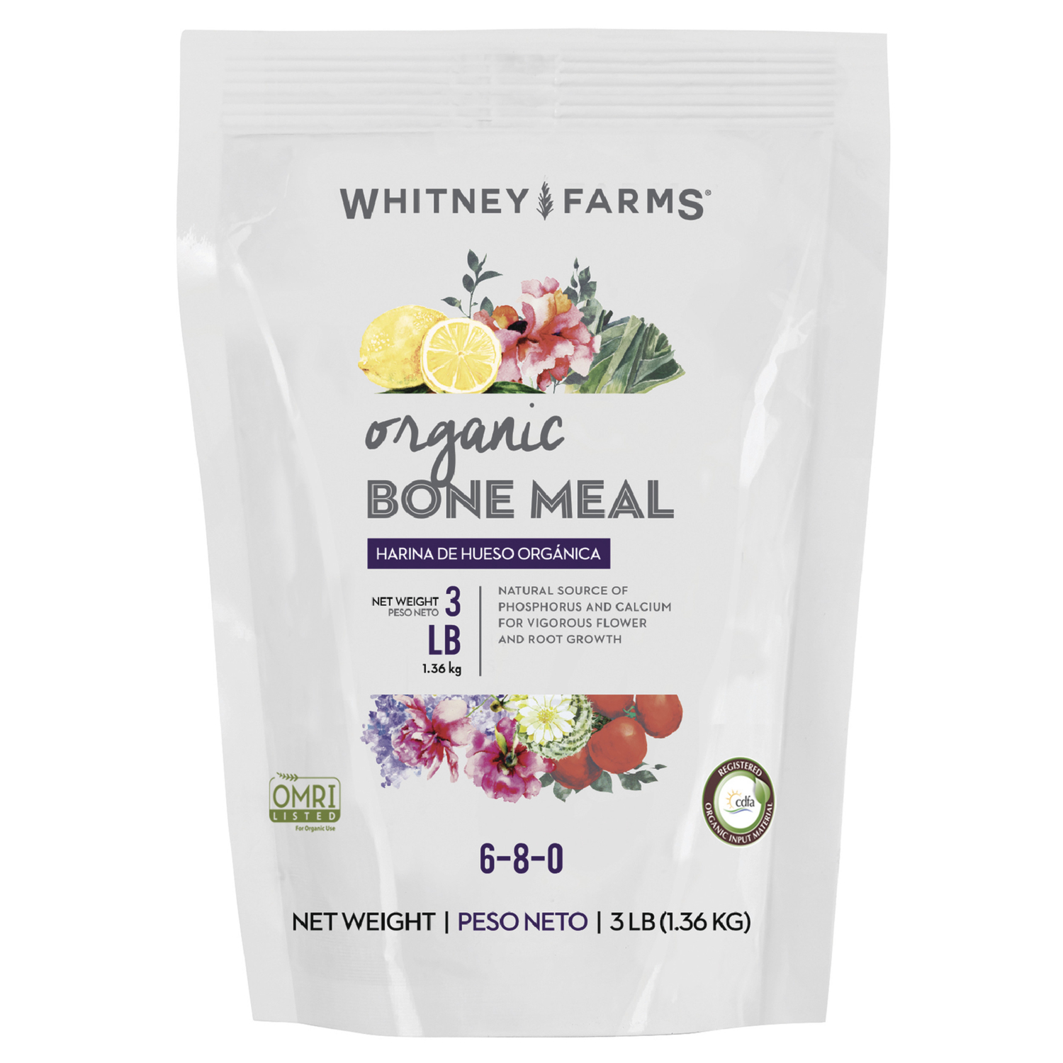 Whitney Farms Organic Granules Organic Bone Meal Bone Meal 3 lb - Intensery