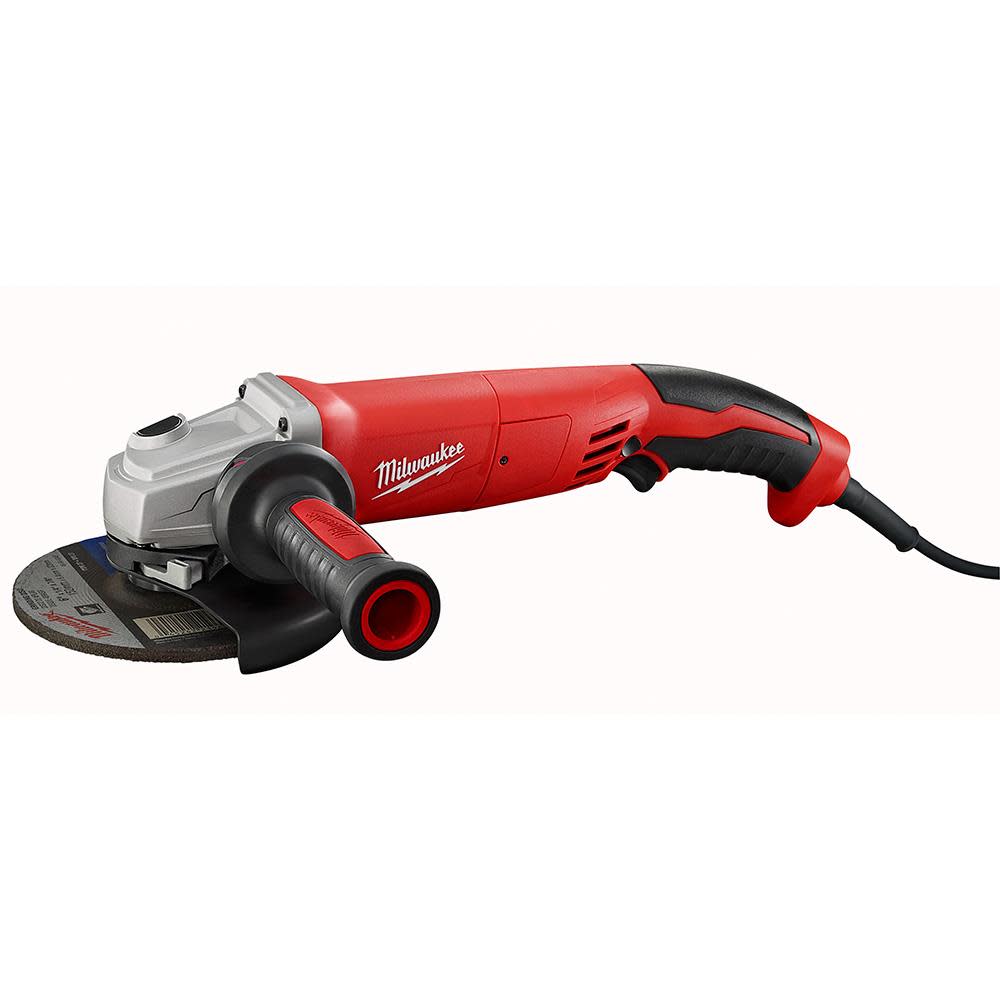 13 Amp 5 In. Small Angle Grinder Trigger Grip， No-Lock - Intensery