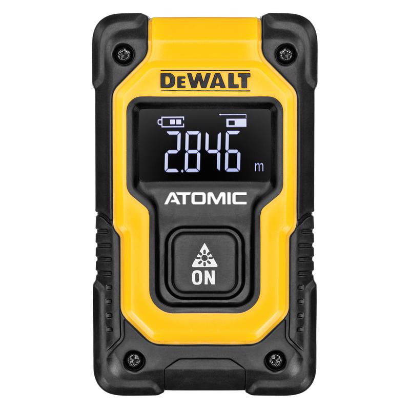 DeWalt Atomic 5.91 in. L X 4.33 in. W Pocket Laser Distance Measurer 55 ft. Black/Yellow 1 pc - Intensery