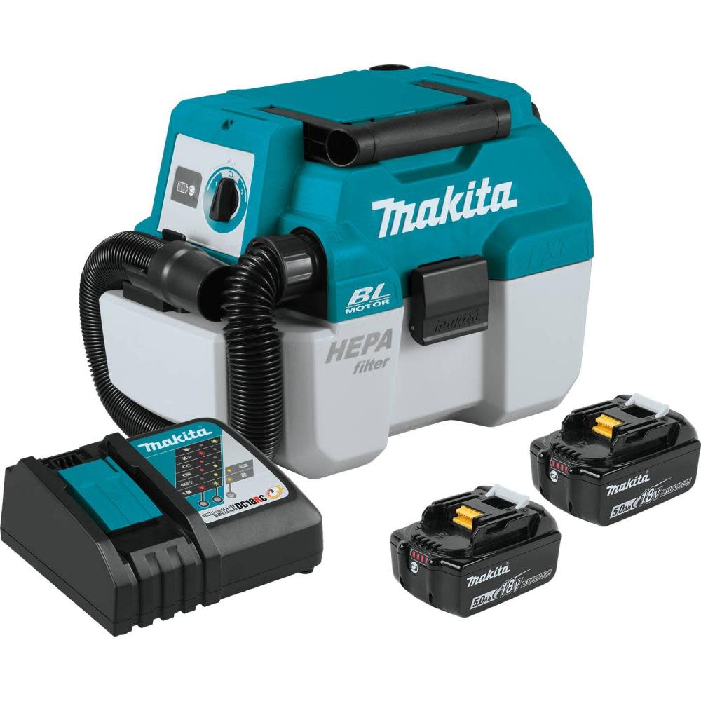 Makita 18V LXT 2 Gallon HEPA Portable Wet/Dry Dust Extractor/Vacuum Kit XCV11T from Makita - Intensery
