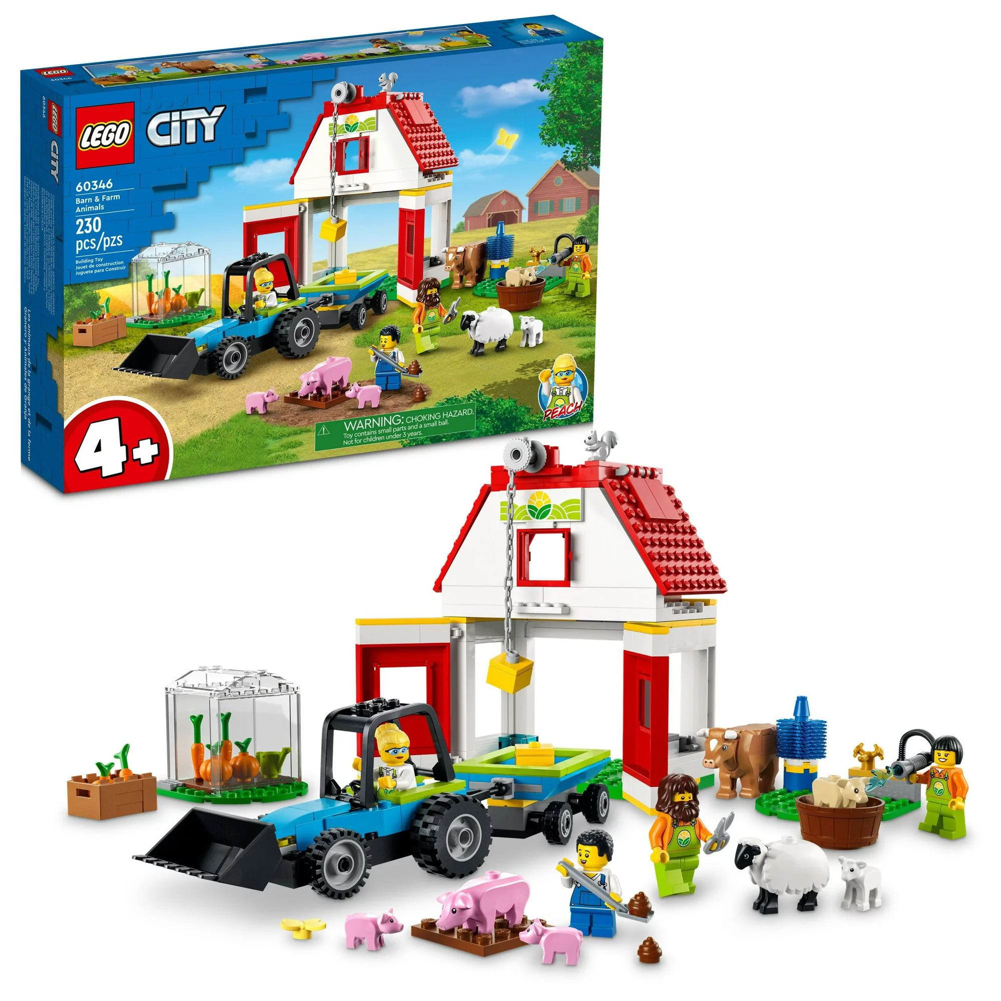 Lego City Barn and Farm Animals 60346 Building Set - Intensery