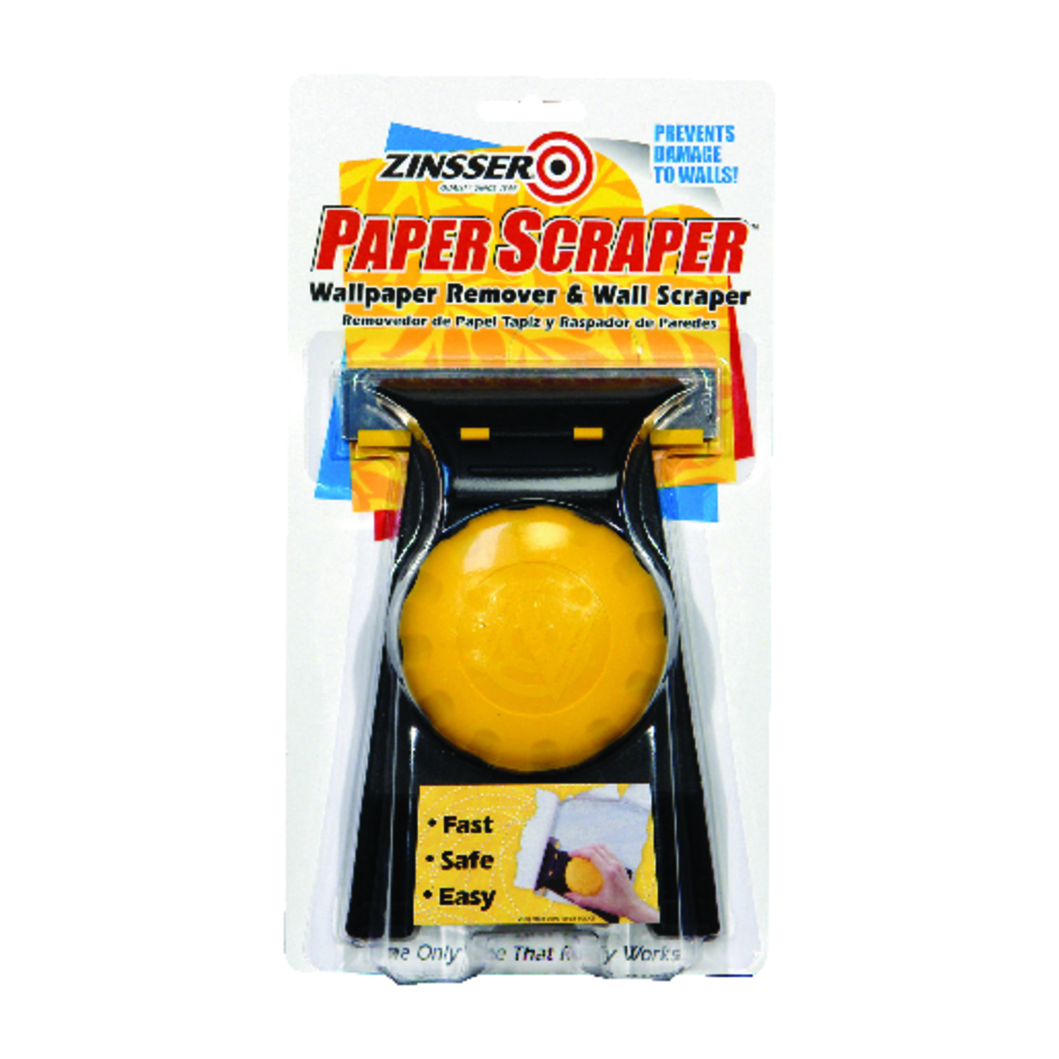 Zinsser Paper Scraper 4-1/2 in. W Steel Fixed Wallpaper Remover - Intensery