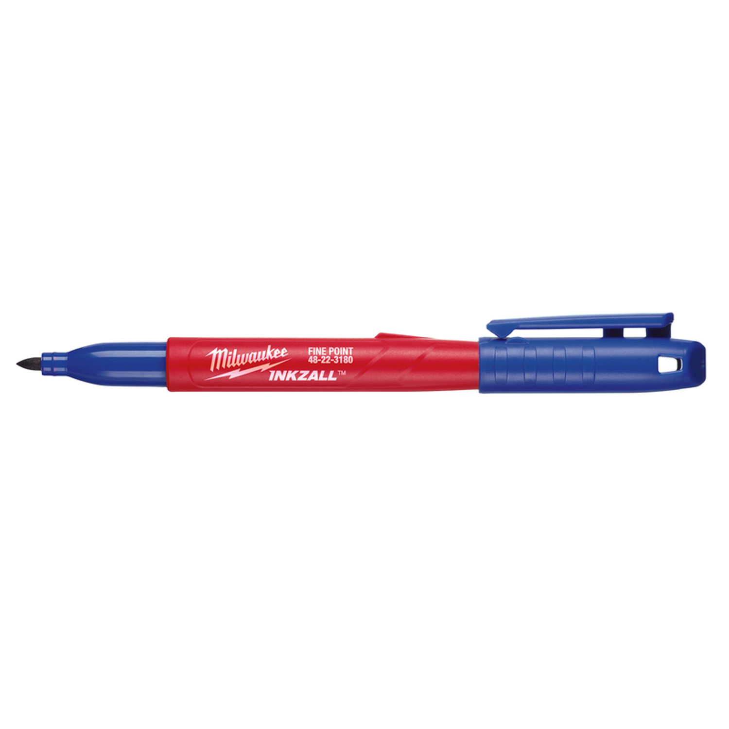 Milwaukee INKZALL Blue Fine Tip Permanent Marker 1 pk - Intensery