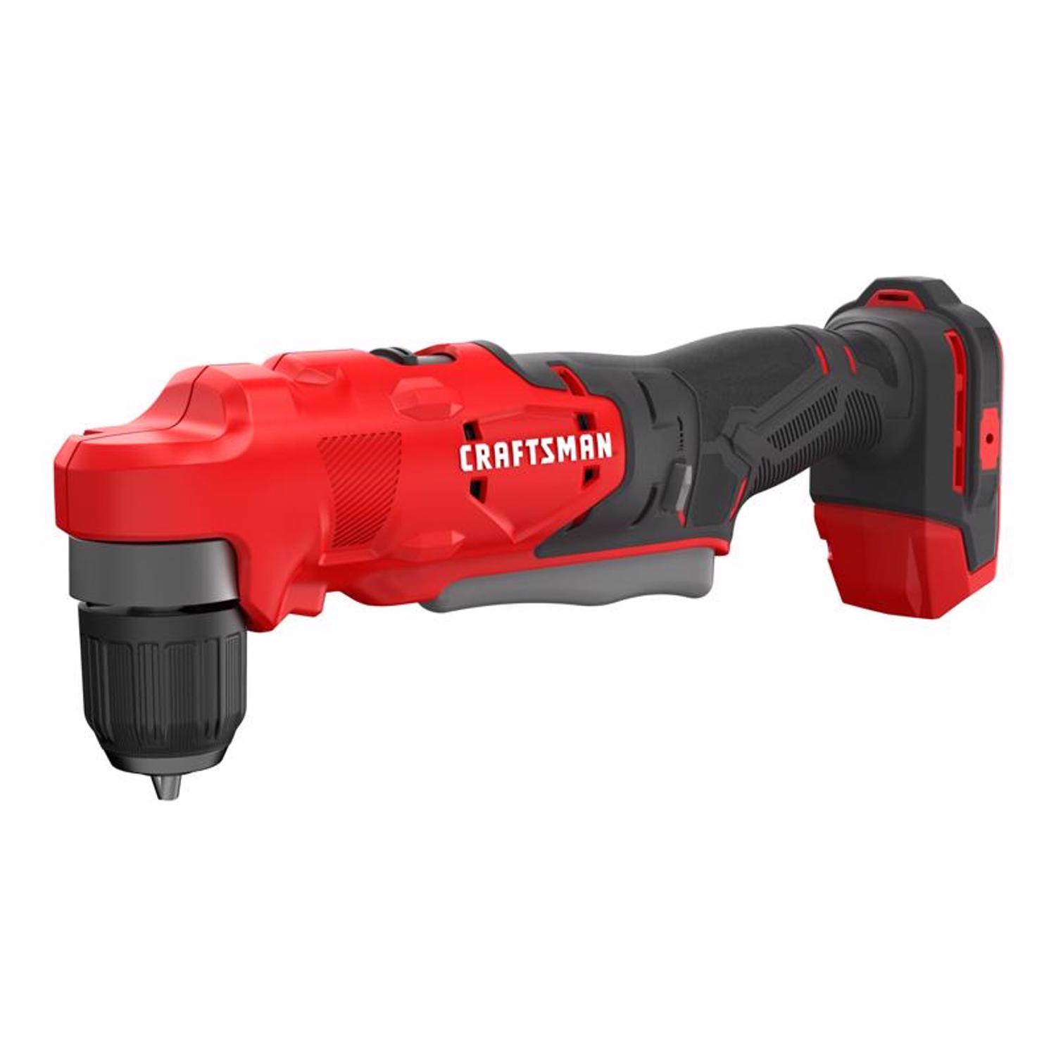 Craftsman V20 20 V 3/8 in. Brushed Cordless Right Angle Drill Tool Only - Intensery