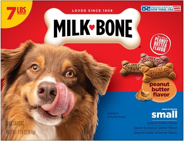 Milk-Bone Small/Medium Peanut Butter Flavor Variety Dog Treats - Intensery