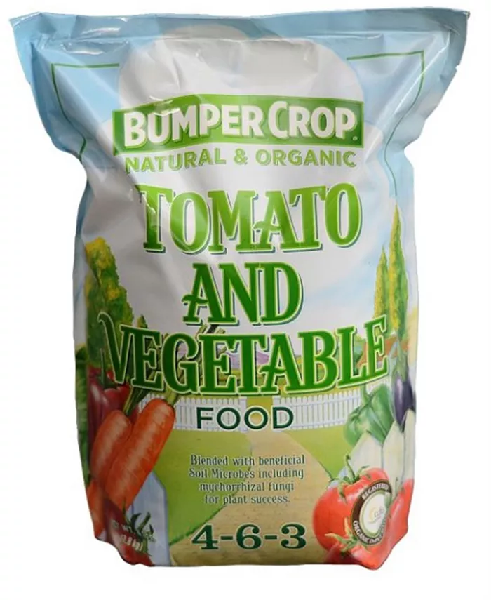 Bumper Crop Organic Tomato and Vegetable Food 4-6-3， 12lb Bag - Intensery