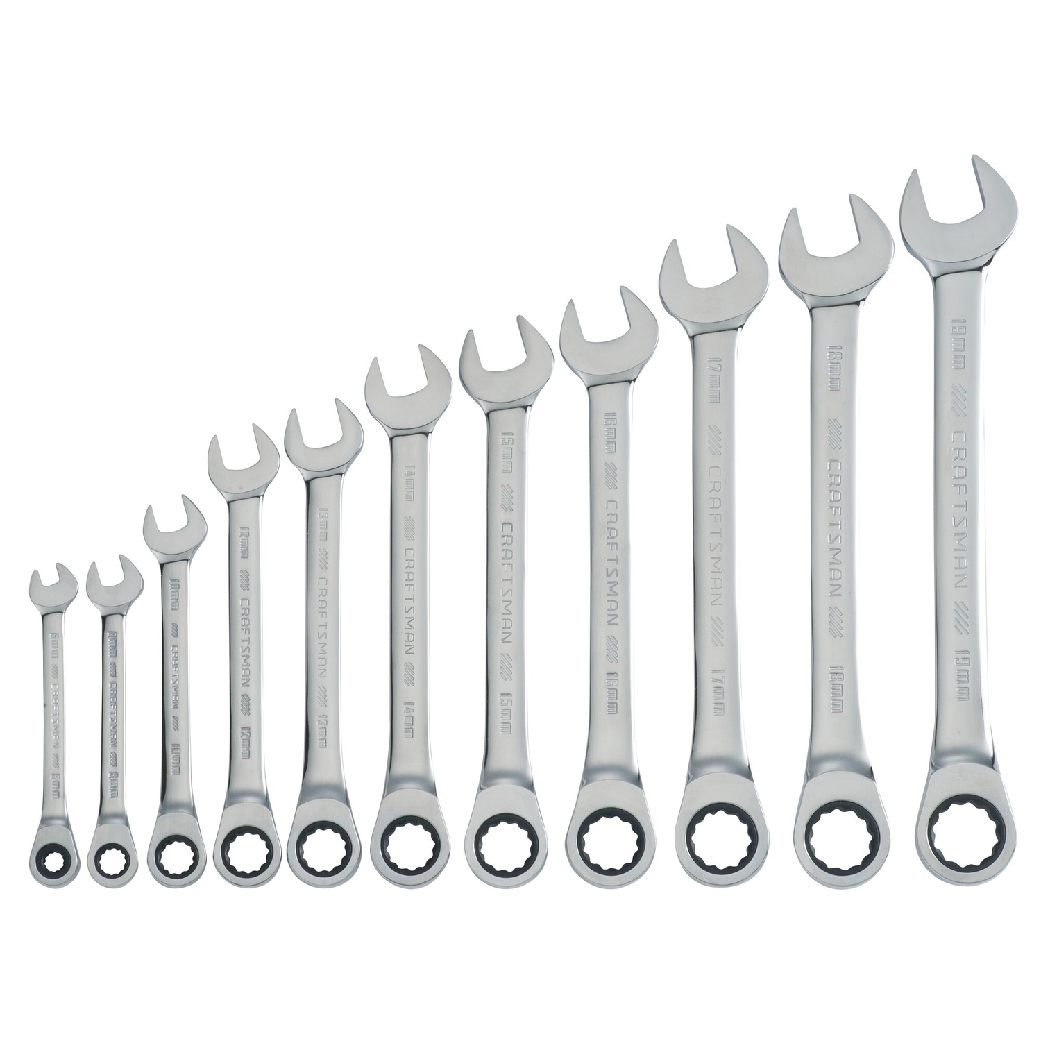 Craftsman Metric Ratcheting Combination Wrench Set 11 pc - Intensery