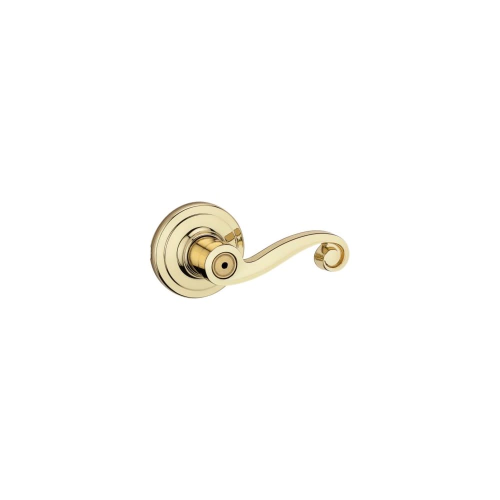 Polished Brass Bed/Bath Tustin Privacy Door Lever - Intensery