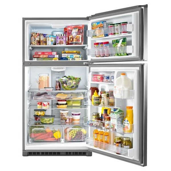 21 cu ft Top Freezer Stainless Refrigerator - Intensery