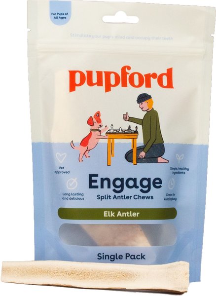 Pupford Split Elk Antler Dog Chew - Intensery