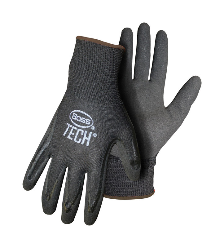 Boss Tech Men\u0027s Indoor/Outdoor Gloves Black XL 1 pair - Intensery