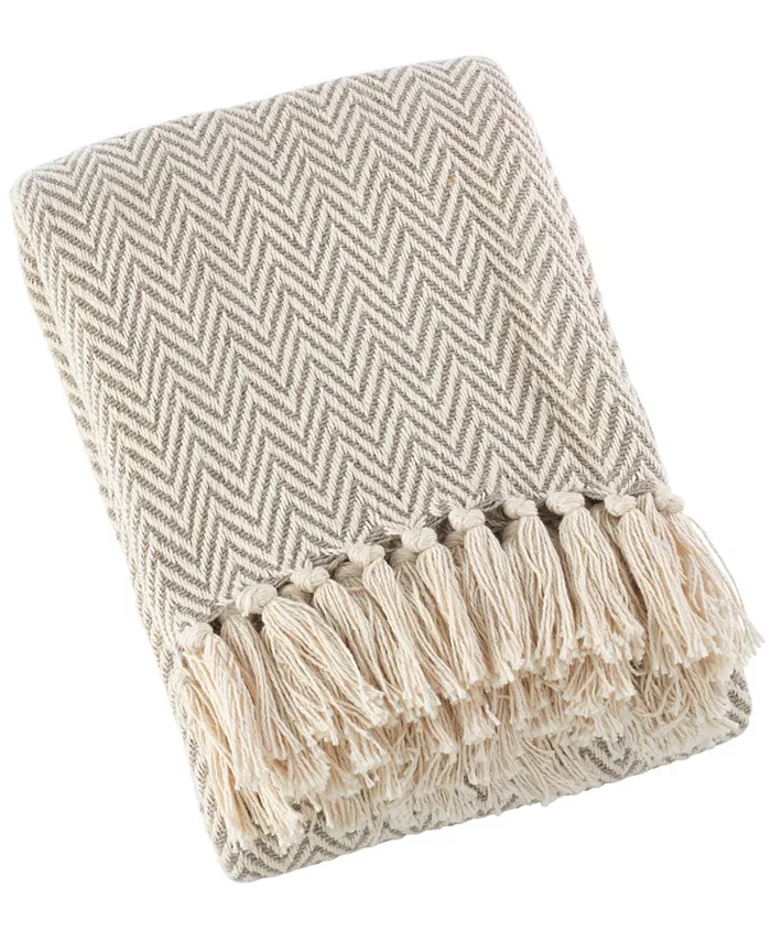 Saro Lifestyle Soft Chevron Throw - Intensery