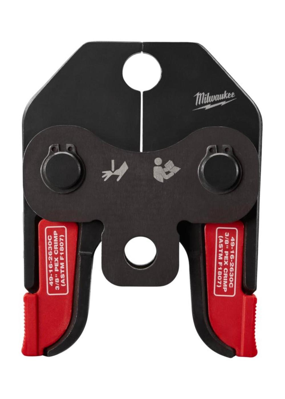 Milwaukee M18 3/8 In. PEX Crimp Jaw for M18 Short Throw Press Tool 49-16-2630C from Milwaukee - Intensery