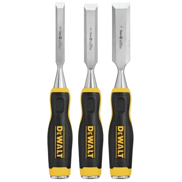 DEWALT 3 Piece Wood Chisel Set - Intensery