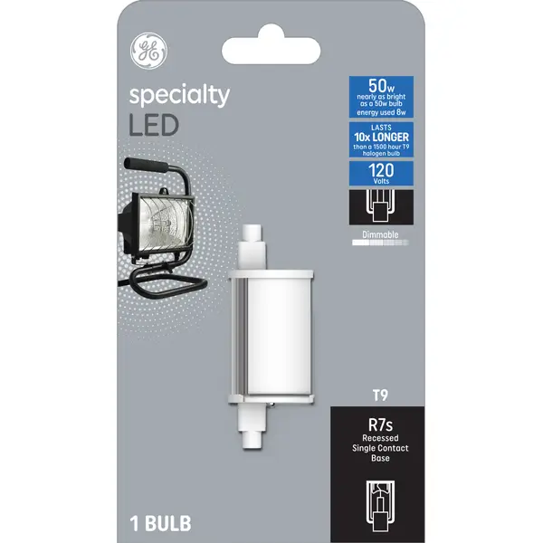 GE Specialty LED 50-Watt EQ T9 Soft White Dimmable LED Light Bulb - Intensery