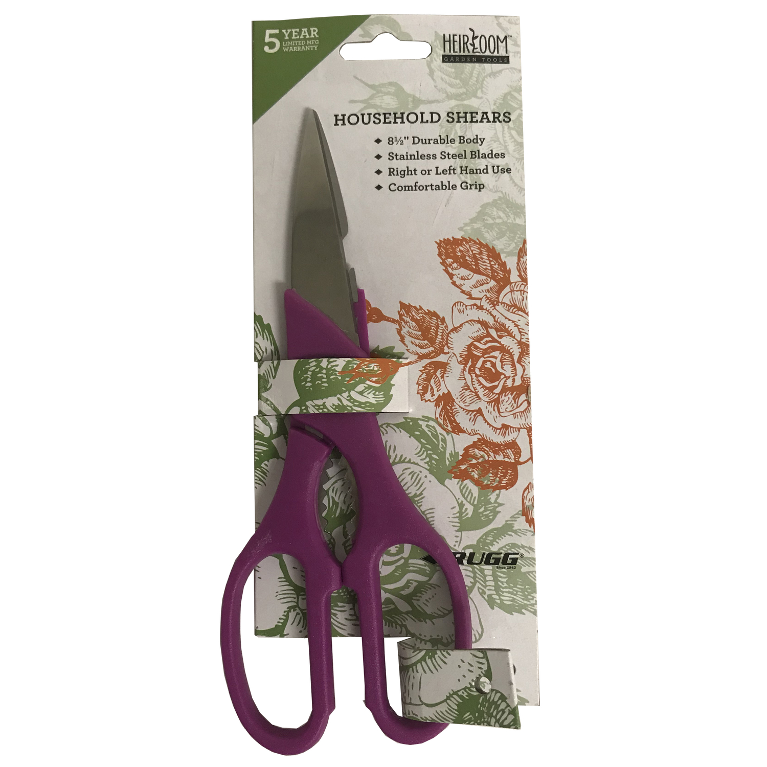 Rugg Heirloom Carbon Steel Straight Edge Shears - Intensery