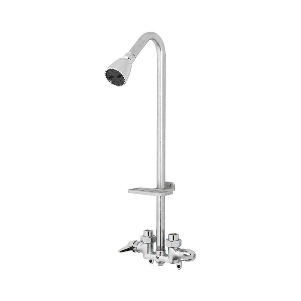 Homewerks Shower Wall Mount Tub Faucet Chrome 2 Handle - Intensery