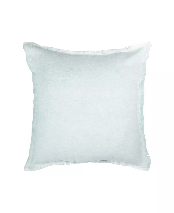 Anaya Home Light Aqua Linen Down Alternative Throw Pillow - Intensery