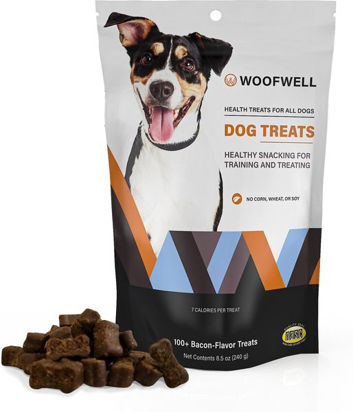 WoofWell Bacon Flavor Soft and Chewy Dog Treats， 8.5-oz bag - Intensery