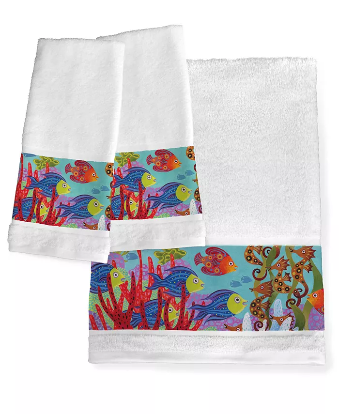 Laural Home Fish In The Hood Hand Towels - Intensery