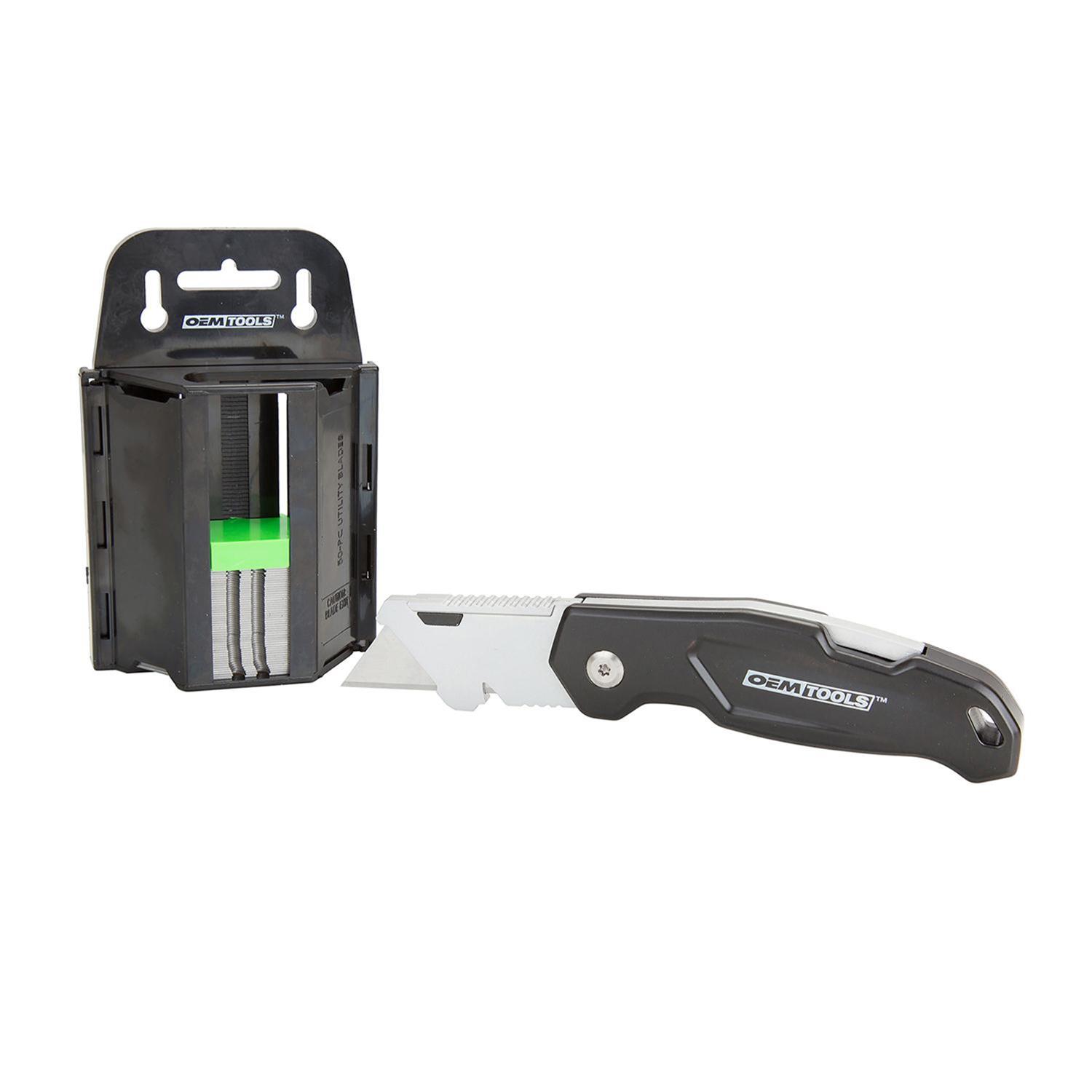 OEMTools 25537 OEM Automotive Tools Folding Lock Back Utility Knives - Intensery