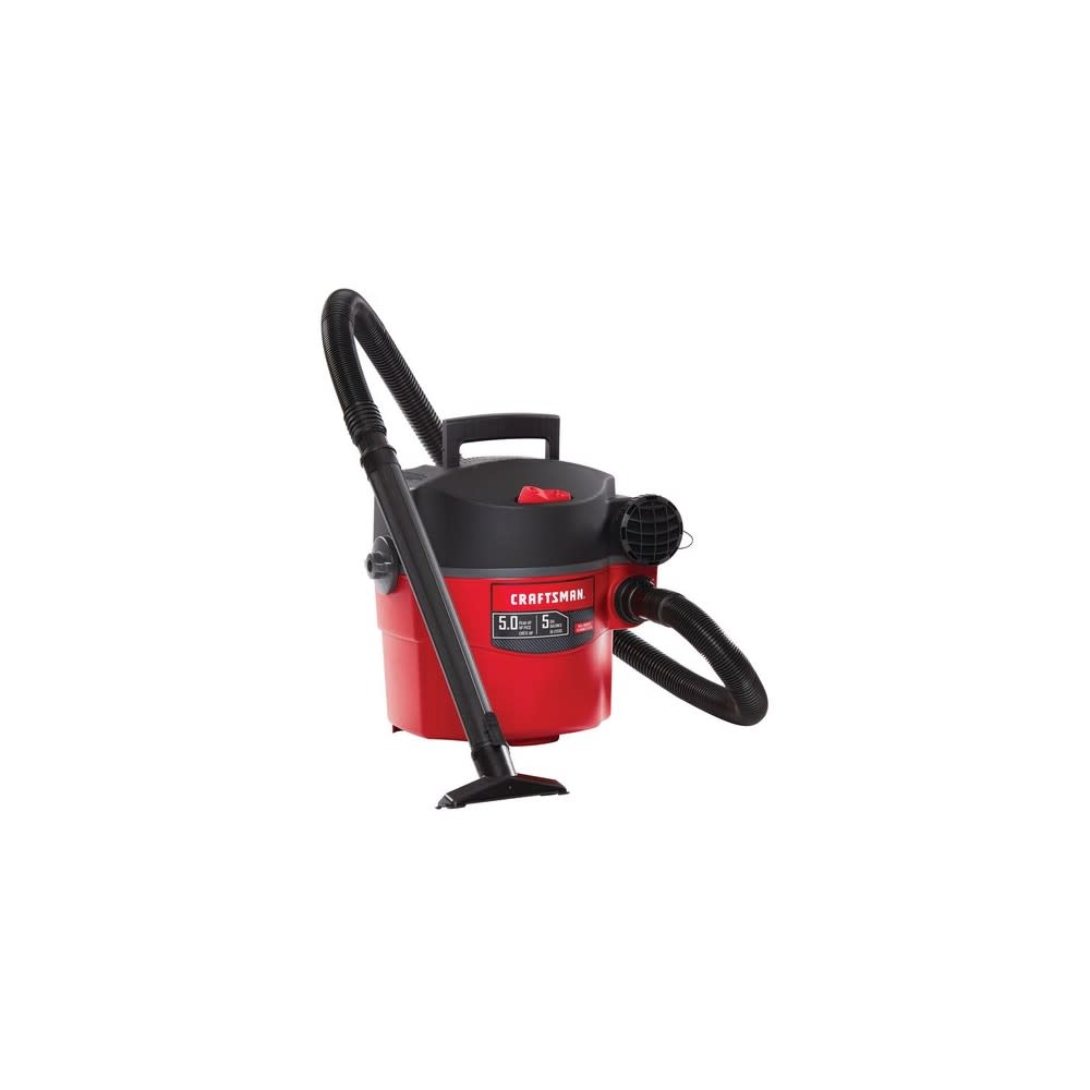 Craftsman Wet/Dry Vacuum 5 Gallon 120V 5HP Peak Wall Mounted - Intensery