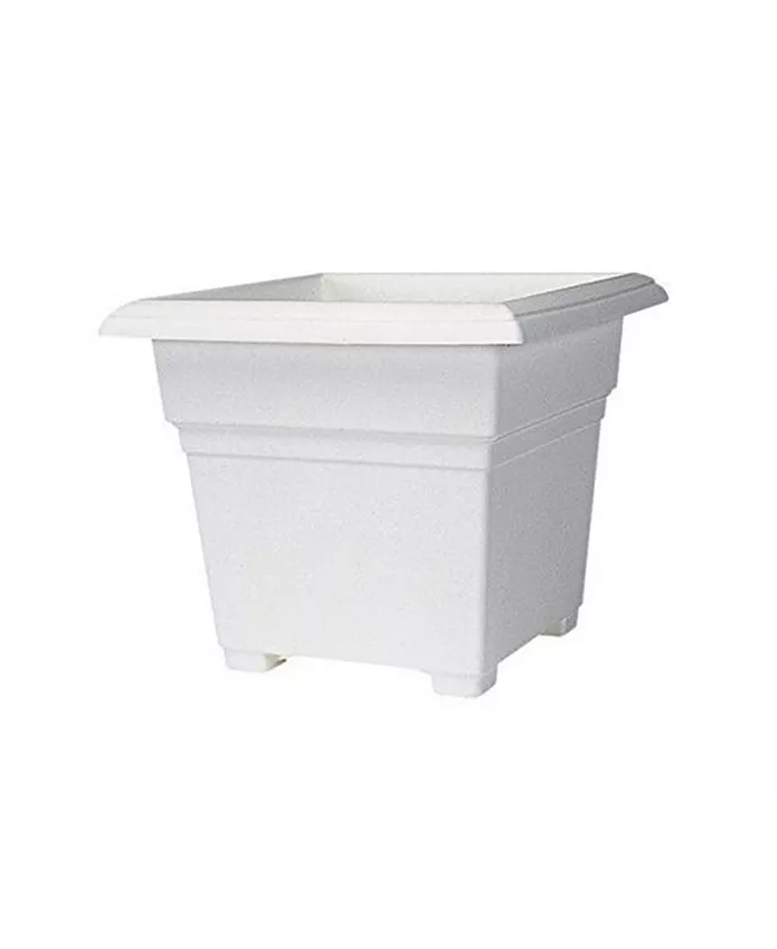 Novelty Countryside Square Tub Planter White 14 Inch - Intensery